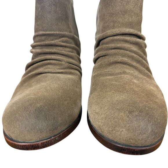 Boc Born Concept Slouchy Leather Suede Block Chunky Heel Ankle Boots Booties 8.5 - Picture 7 of 16